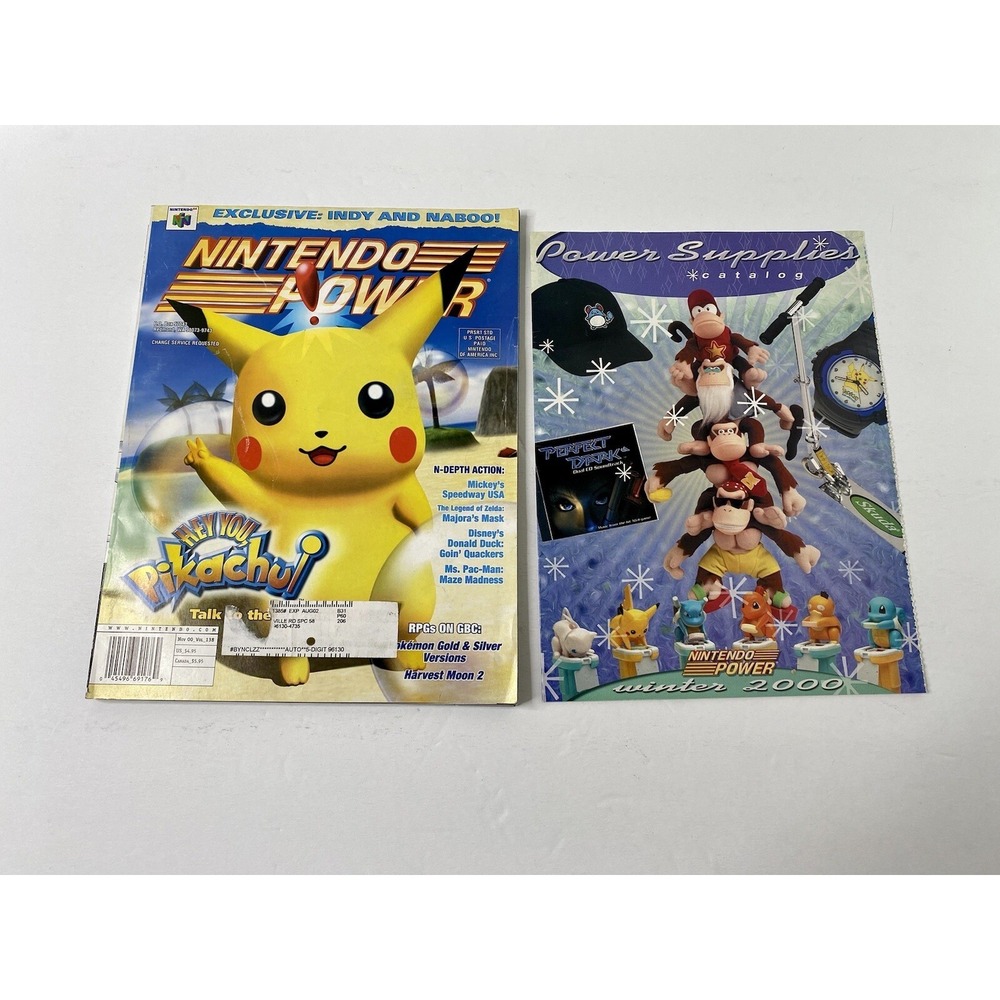 Nintendo Power Vol 138 Nov 2000 Hey You Pikachu! Poster & Comic Detached Catalog
